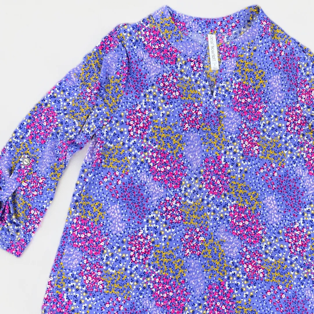 Lavender Floral Lizzy Top [NO RETURNS]