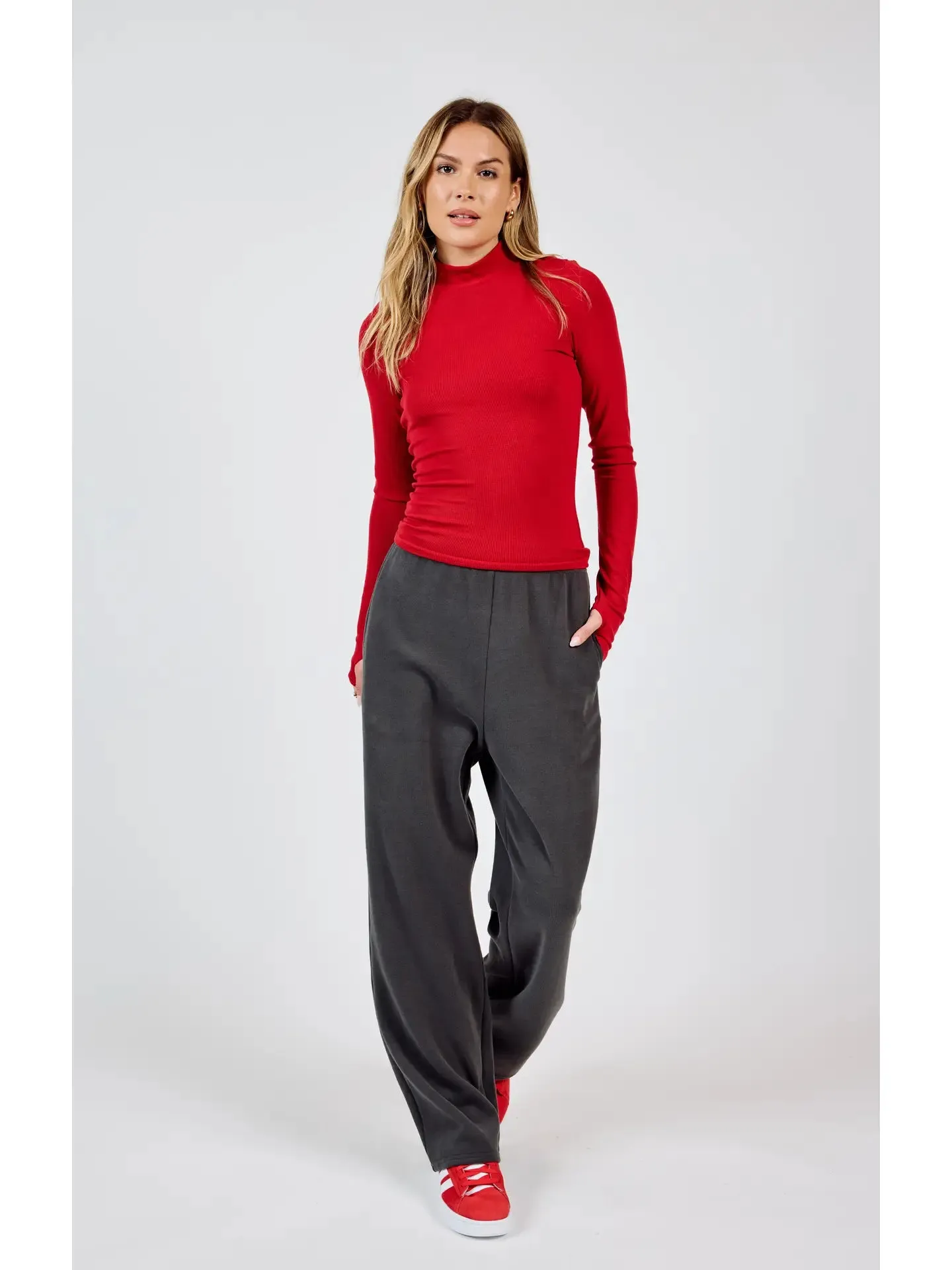 Sadie & Sage Ronan Mock Neck Top