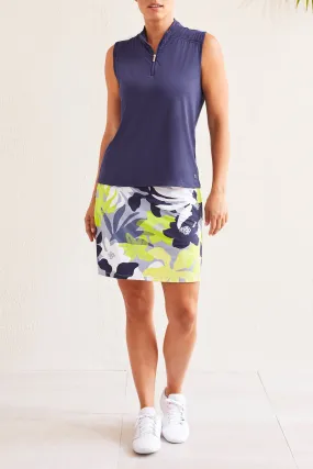 Sleeveless Mock Top with 1/4 Zip